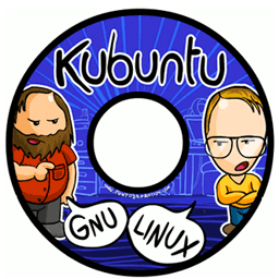 Carátula para disco con Kubuntu