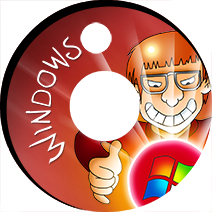 Carátula para disco con Windows