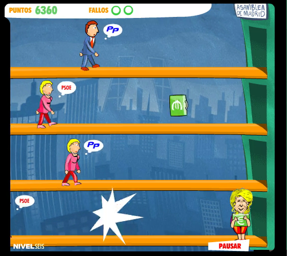 Screenshot of game 'Bribe Madrid'